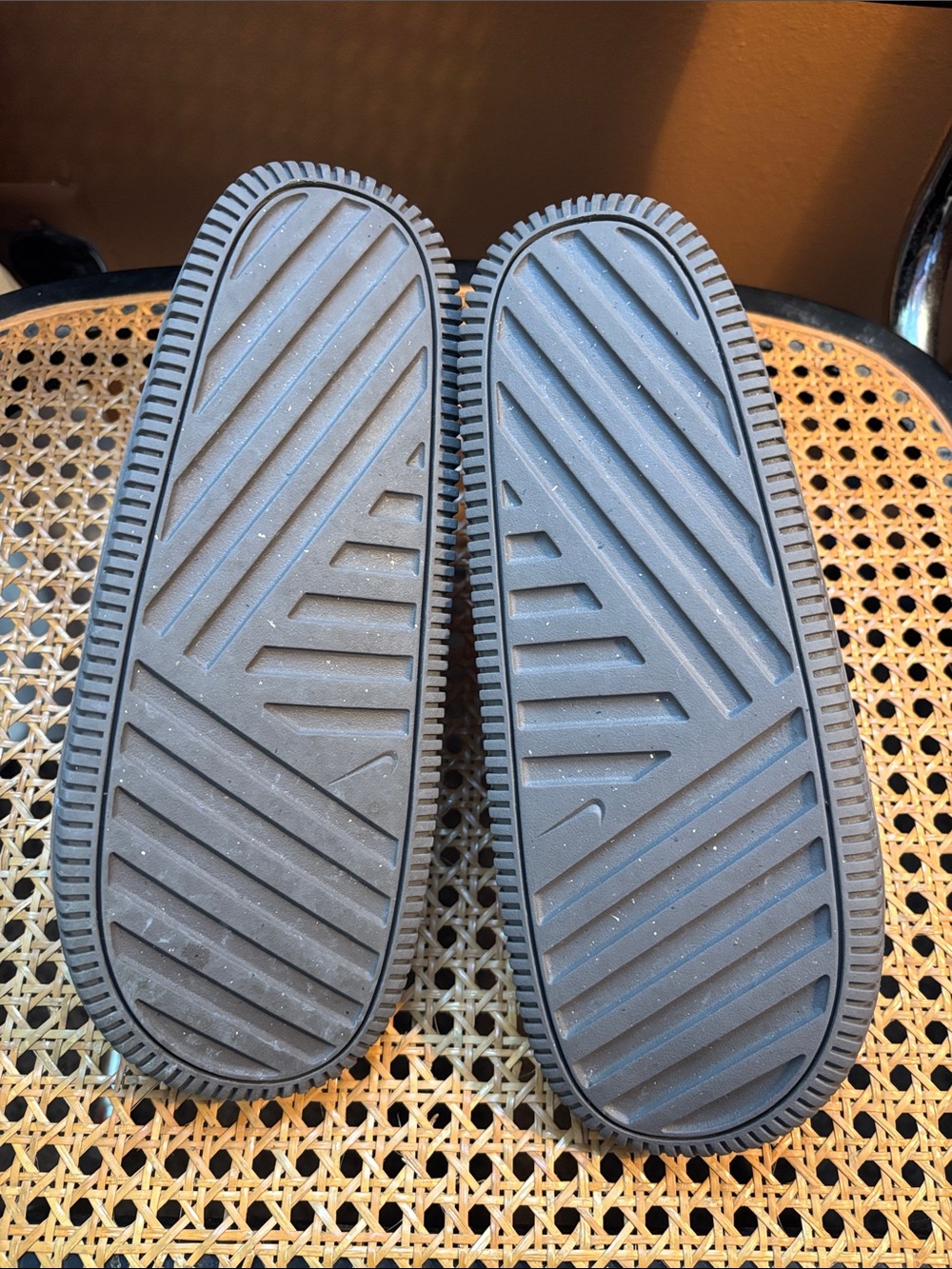 Nike Calm Minimalist Gray Slide Sandals - Picture 5 of 6